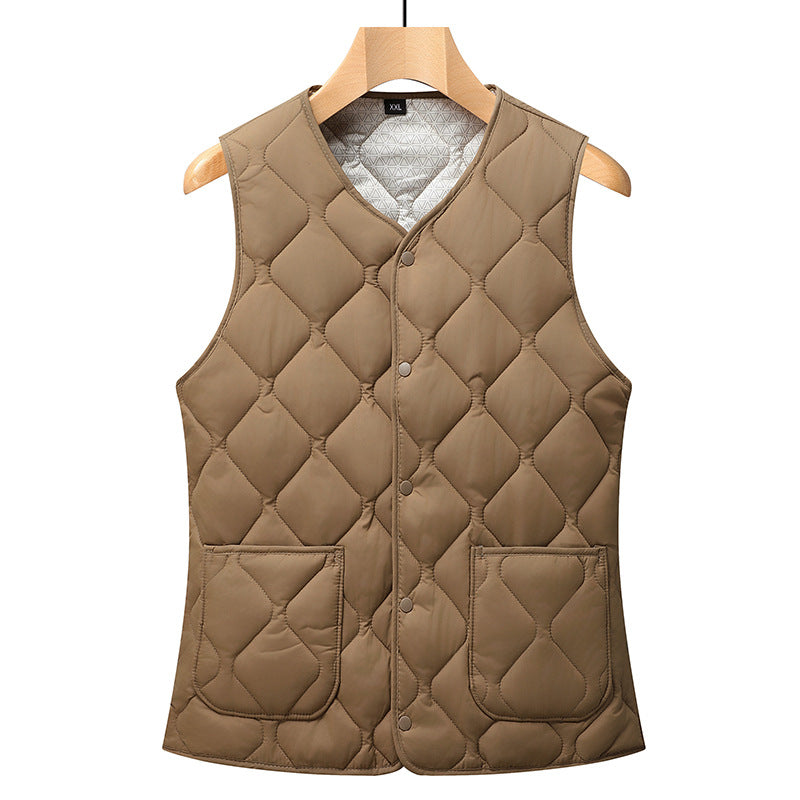 Ladies quilted gilet with large pockets and trendy cut Amarae
