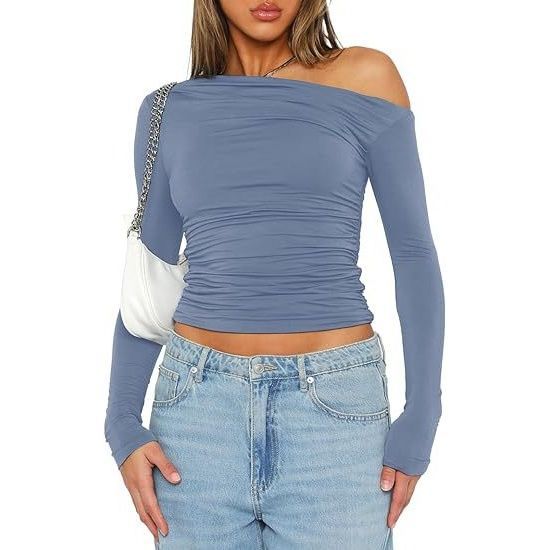 Lune London long sleeve off-shoulder women's T-shirt