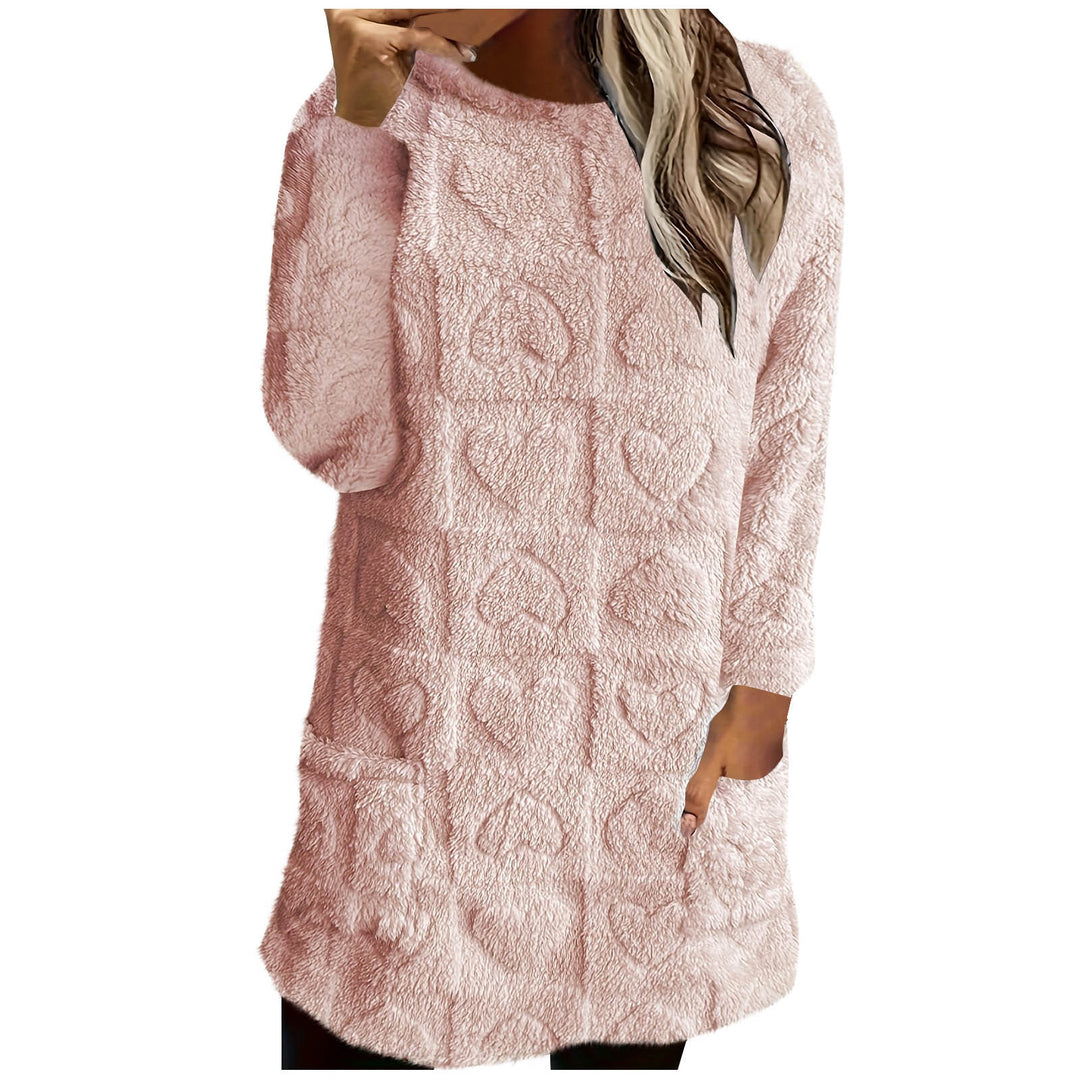 Ladies Cozy Tunic with Heart Pattern Lune London