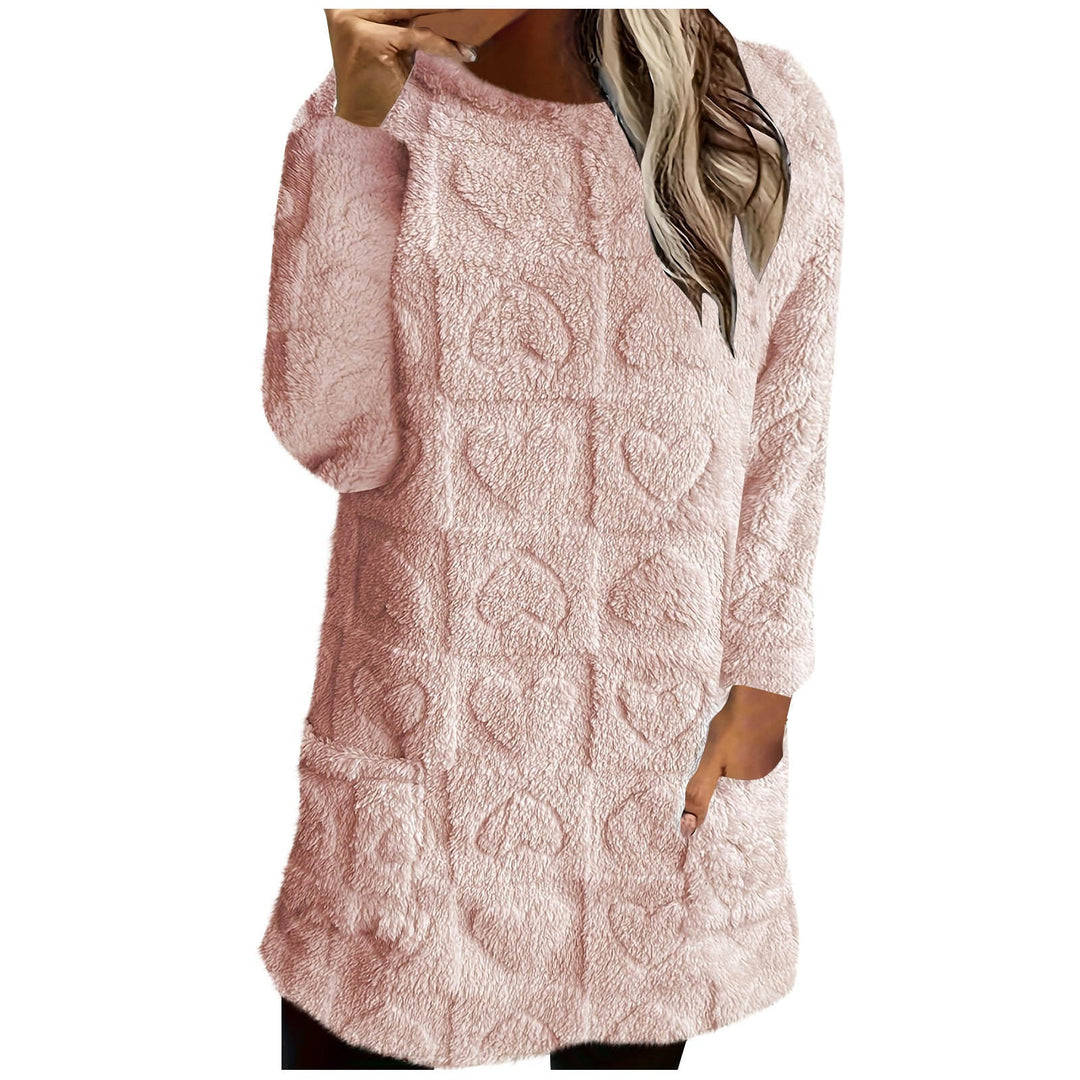 Ladies Cozy Tunic with Heart Pattern Amarae