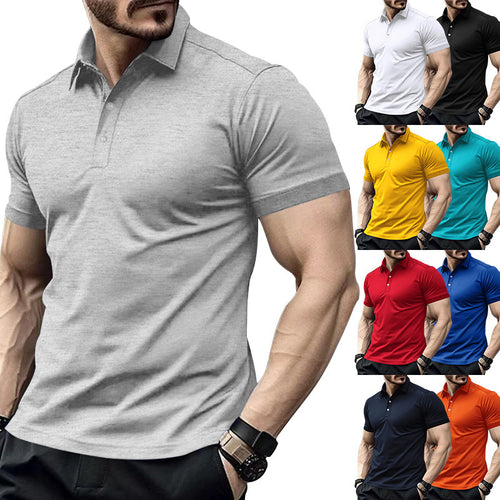 Men's high-quality short-sleeve polo with breathable technology and modern cut Amarae