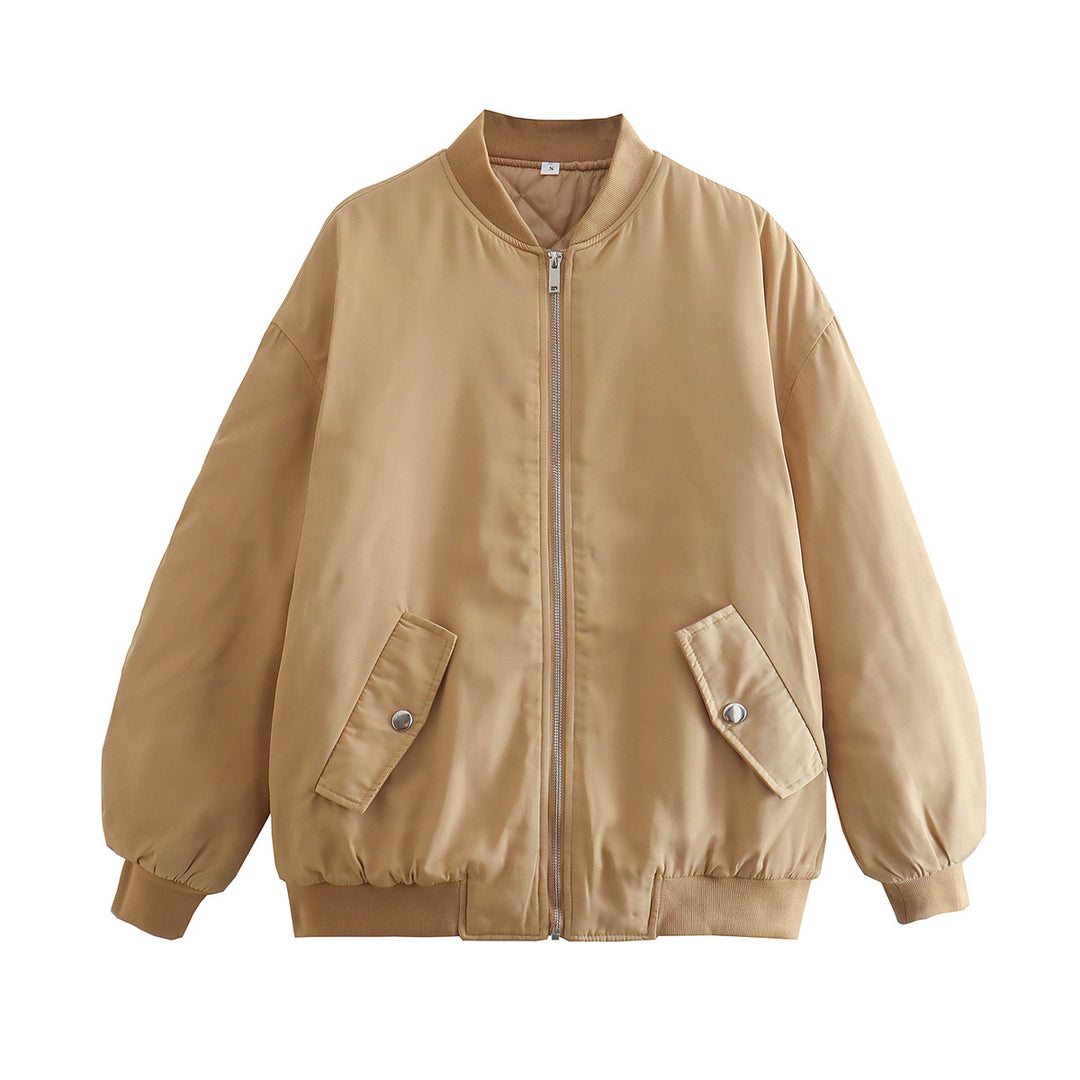 Casual bomber jacket for women with practical pockets and zipper Lune London