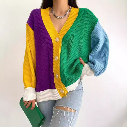 Ladies colorful vest with braided details Amarae