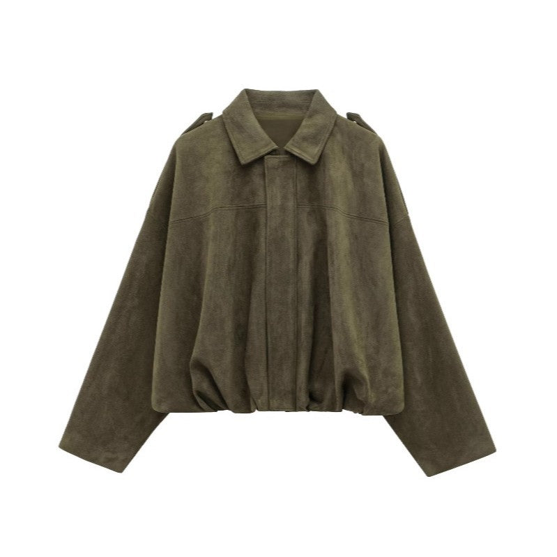 Veste blouson décontractée pour femmes en matériau doux et avec des détails modernes Chic & Stil