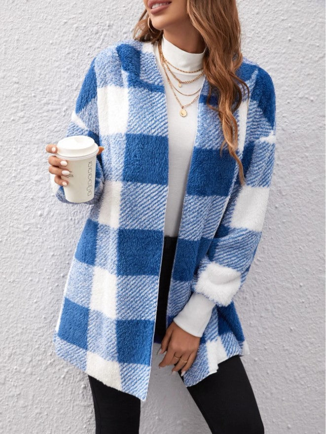 Ladies comfortable tartan jacket Lune London