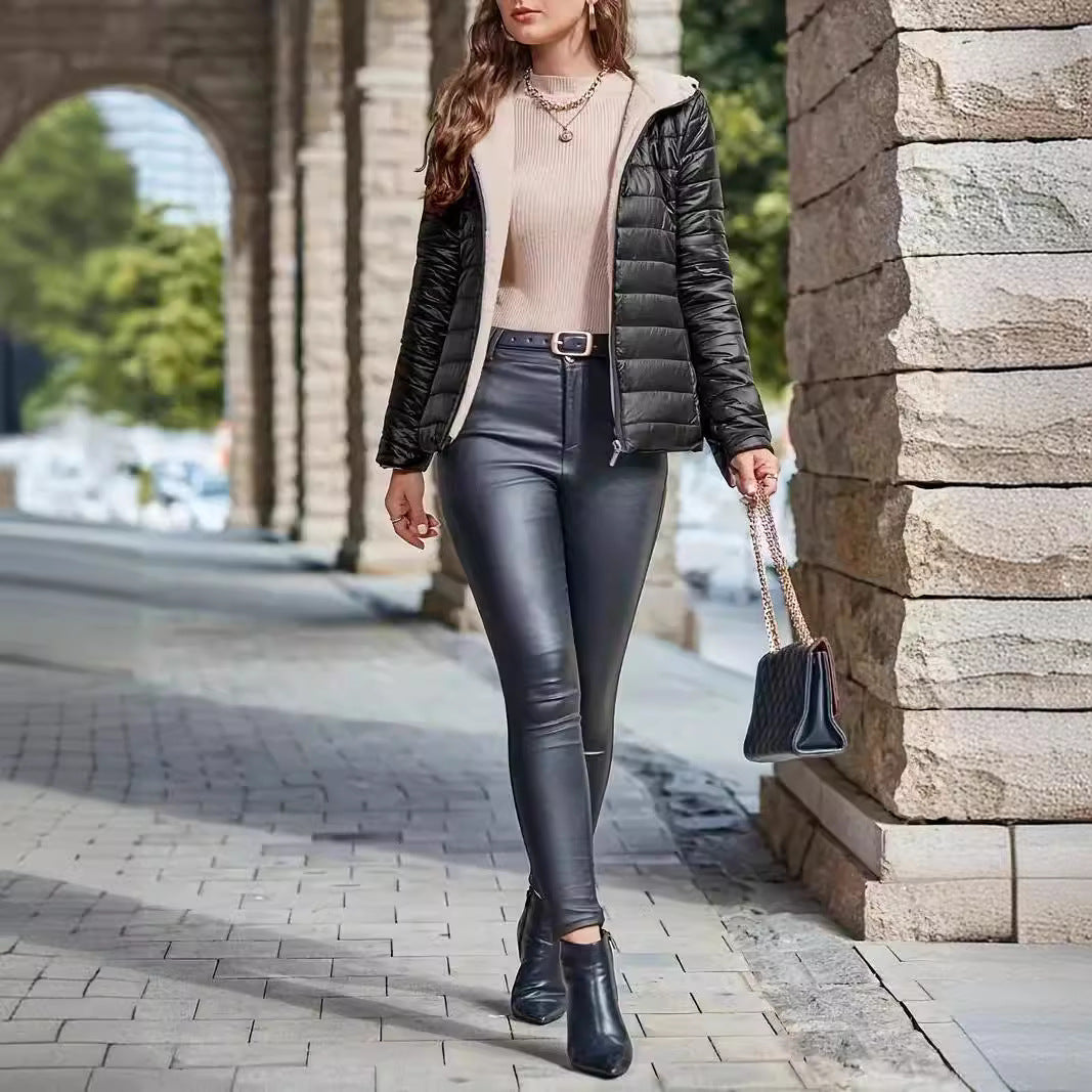 Ladies lightweight and warm down jacket Lune London