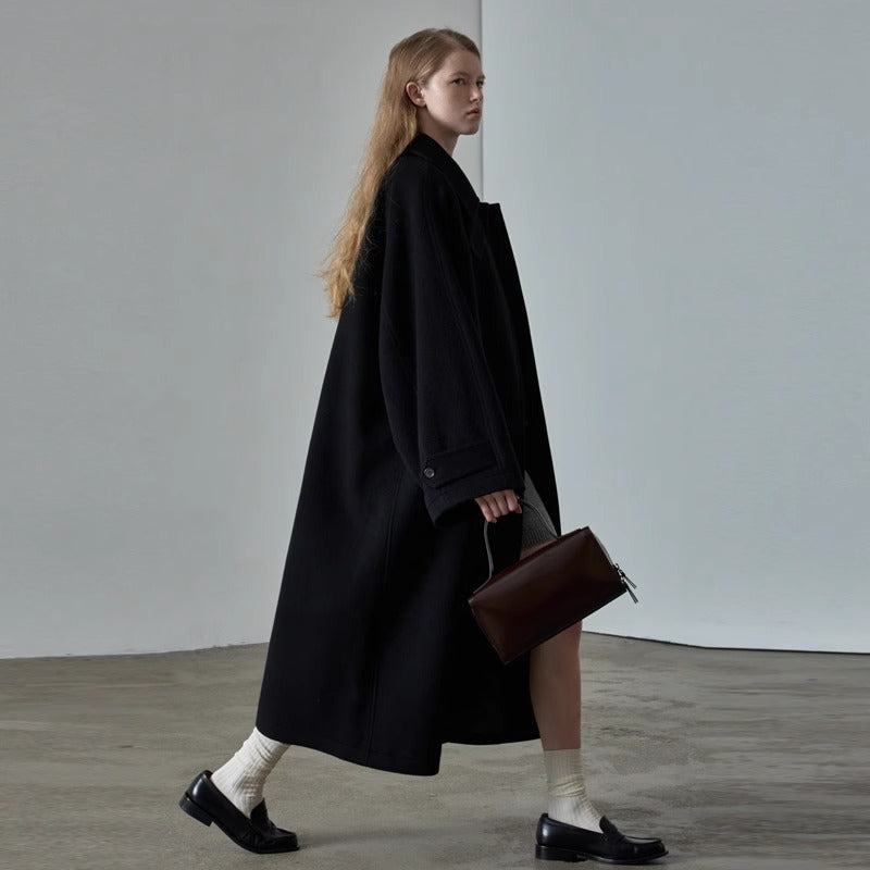 Manteau en laine surdimensionné pour femmes Chic & Stil