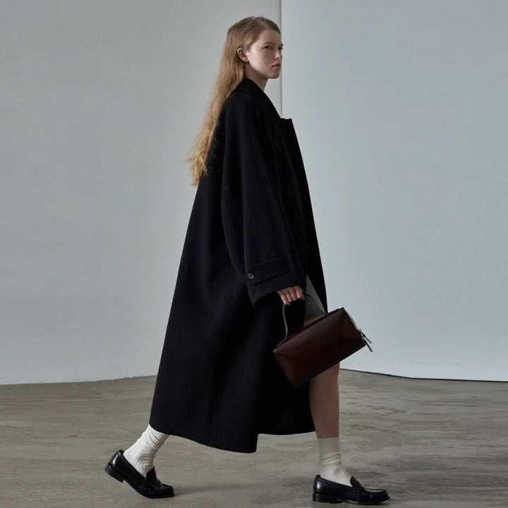 Manteau en laine surdimensionné pour femmes Chic & Stil