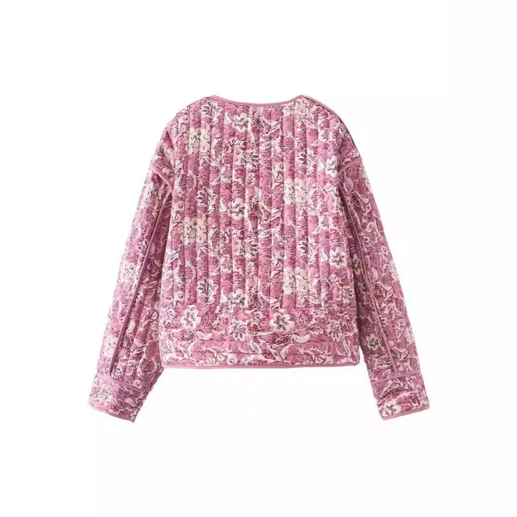 Veste rembourrée imprimée pour femmes Chic & Stil