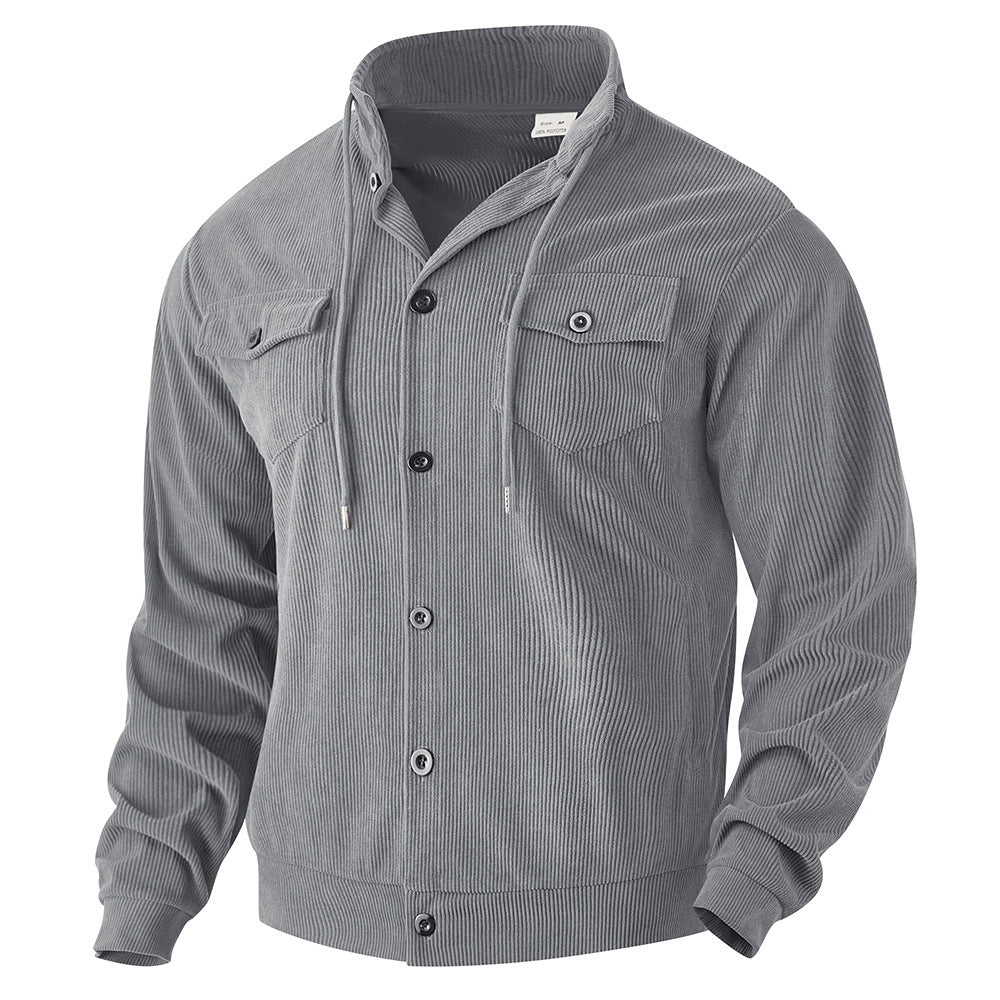 Lune London striped corduroy utility jacket for men