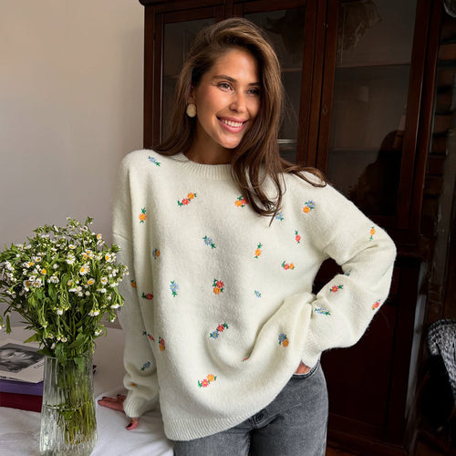 Robe en coton doux pour femmes avec motif fleuri et taille élastique Chic & Stil