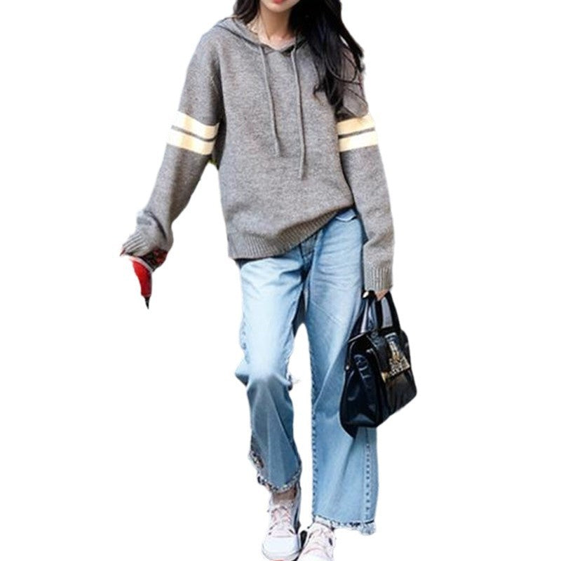 Sweat à capuche élégant pour femmes avec des rayures subtiles Chic & Stil