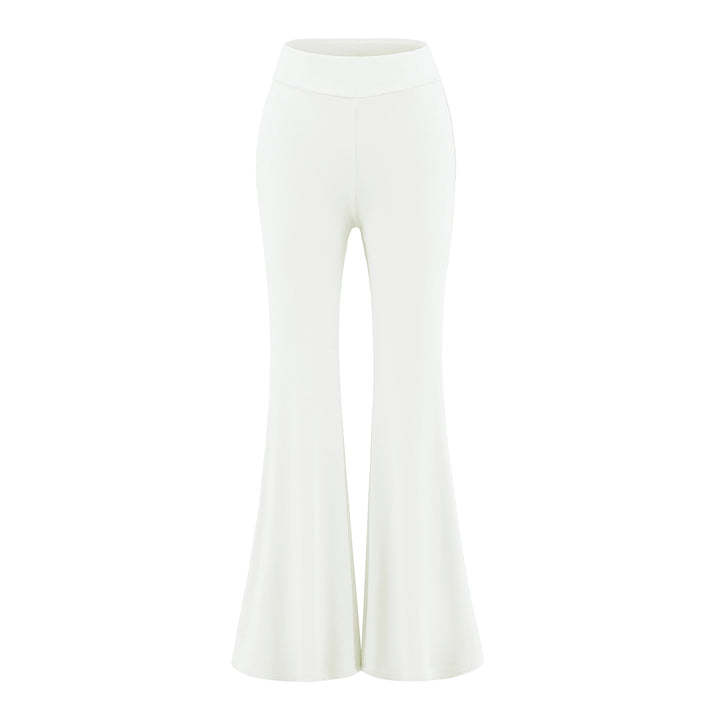 Women's High-Waisted Flared Jersey Leggings with Flared Hem