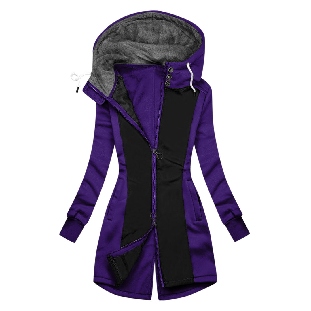 Women's sporty windbreaker jacket with high collar and warm inner lining Lune London