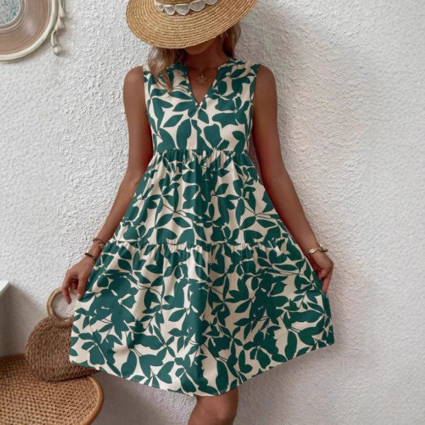 A-line layered flare dress for women Lune London