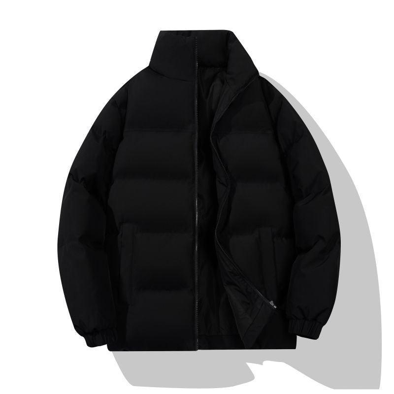 Isolated puffer jacket for men with high collar Lune London