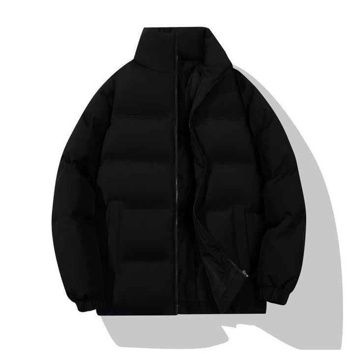 Isolated puffer jacket for men with high collar Lune London