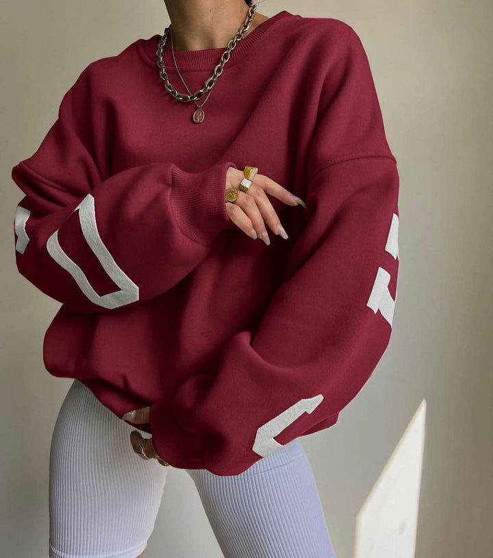 Oversized sweatshirt for women with Lune London logo catchy