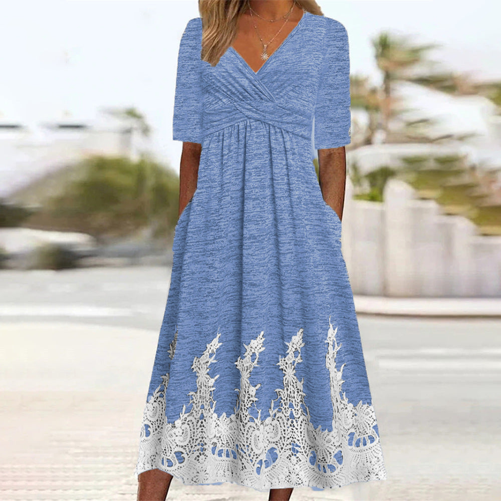 Lune London Lace Midi Dress for Women