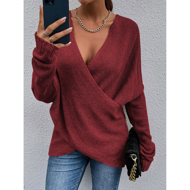 Pull V-neck de loisirs pour femmes Chic & Stil