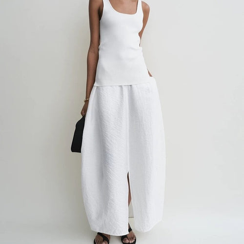 Women's maxi skirt with side slits and large pockets Amarae