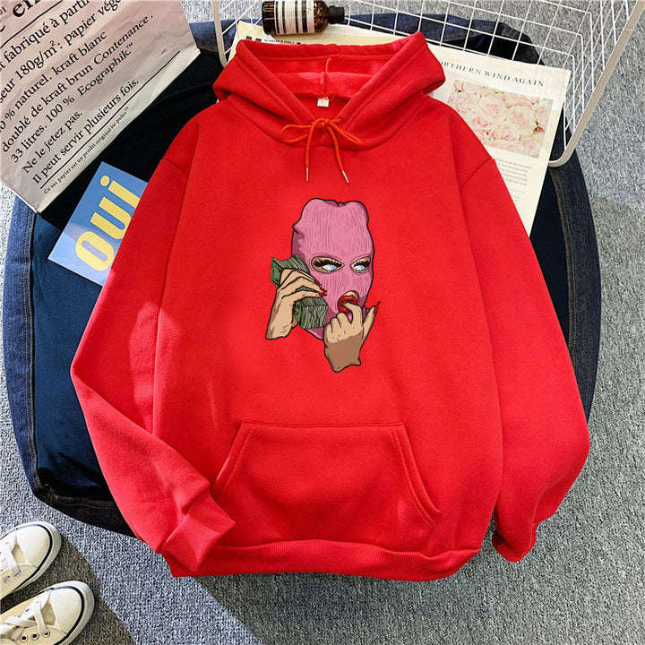 Ladies hoodie with artistic graphic design Chic & Stil