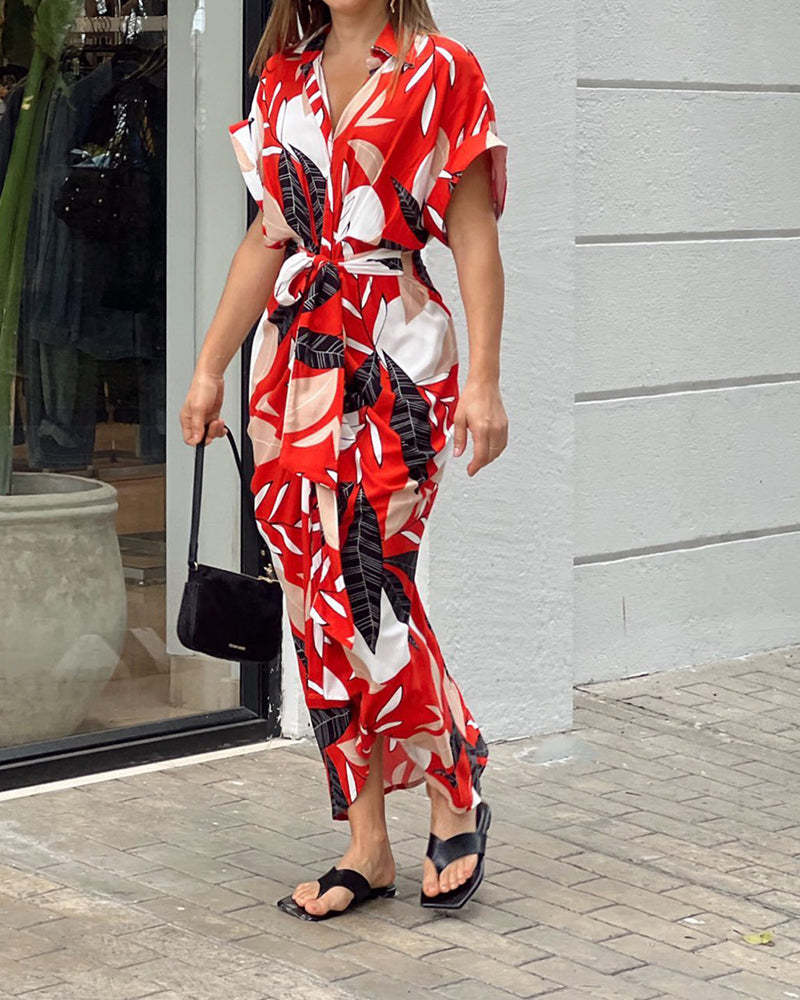 Maxi button dress for women with draped design Lune London