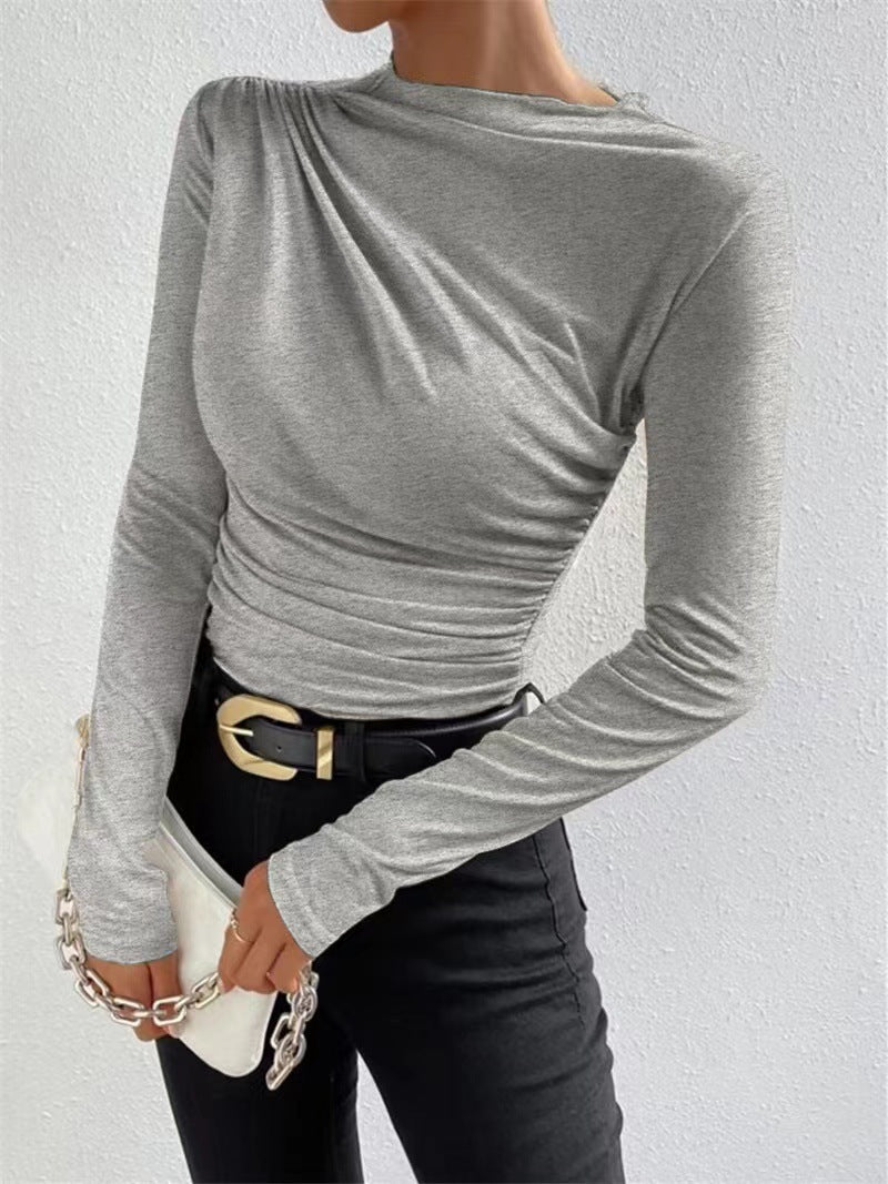 Long sleeve blouse for women with elegant gathered elements and a classic design Lune London
