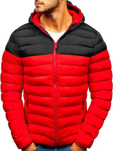 Functional jacket for men with hood and quilted design Amarae