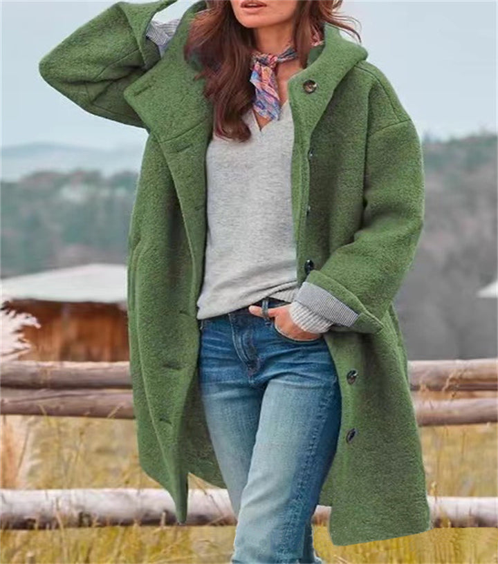 Amarae oversized wool coat for women