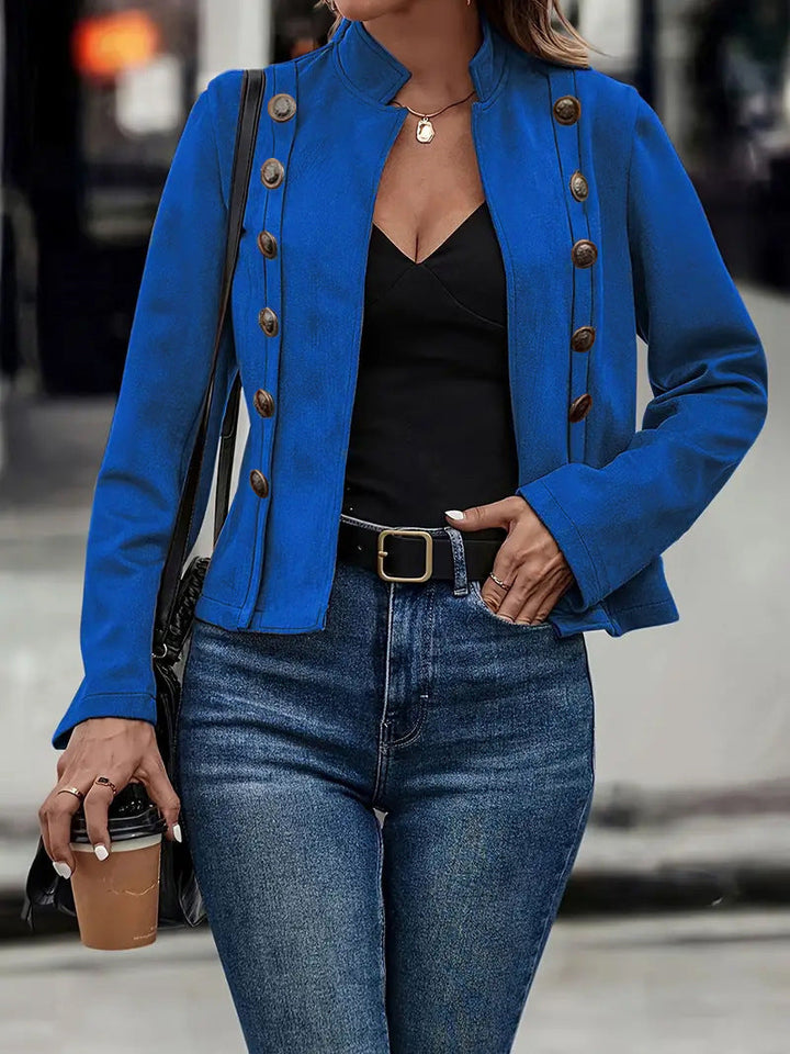 Amarae | Women's romantic blazer with unique button details