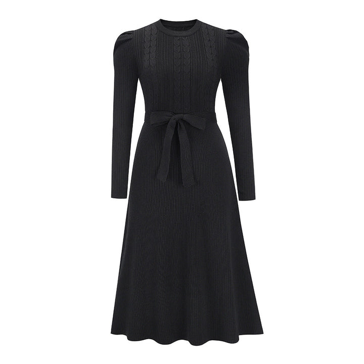 Lune London | Knitted Midi Dress with Round Neckline