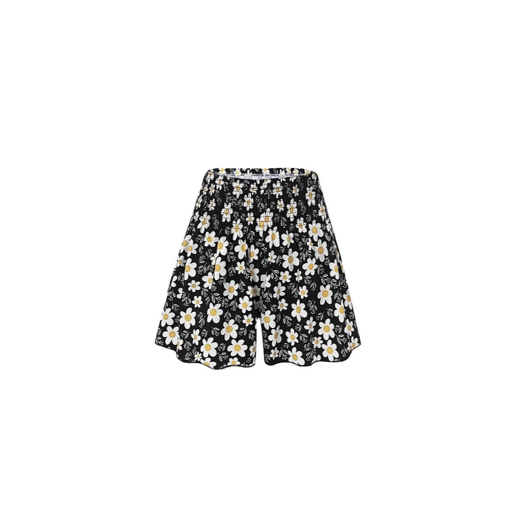 Lune London Women's Animal Print Ruffle Shorts
