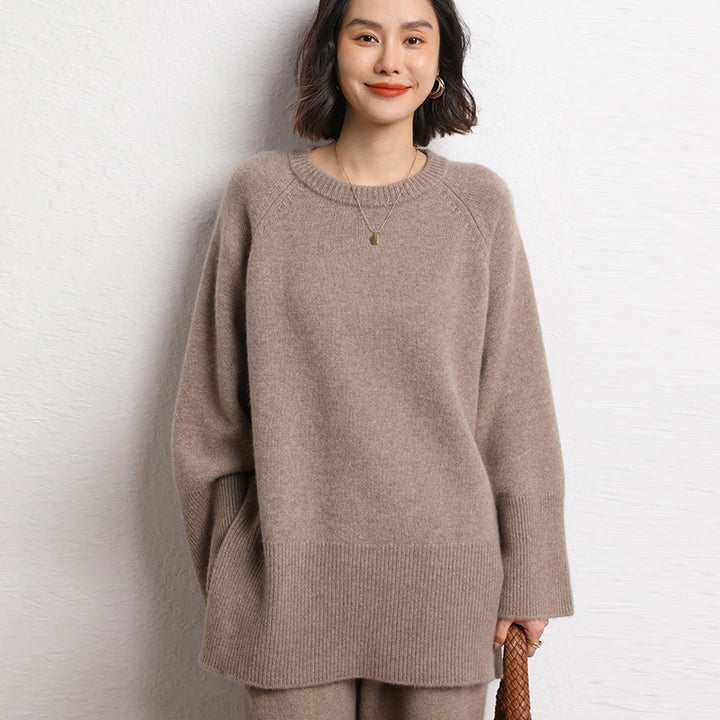 Pull en tricot épais pour femmes avec un design surdimensionné et des manches volumineuses Chic & Stil