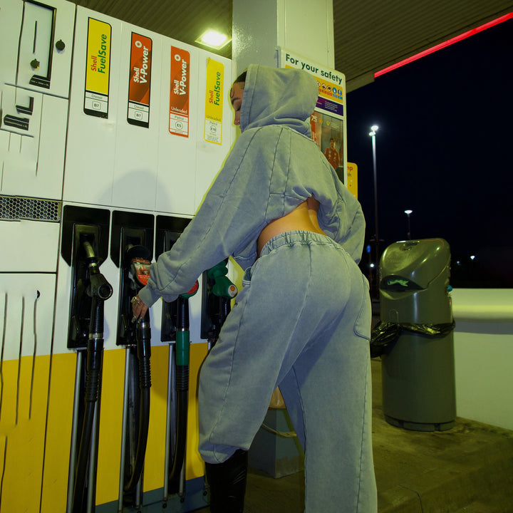 Ladies Urban Leisure Suit with Hoodie and Wide Pants Lune London