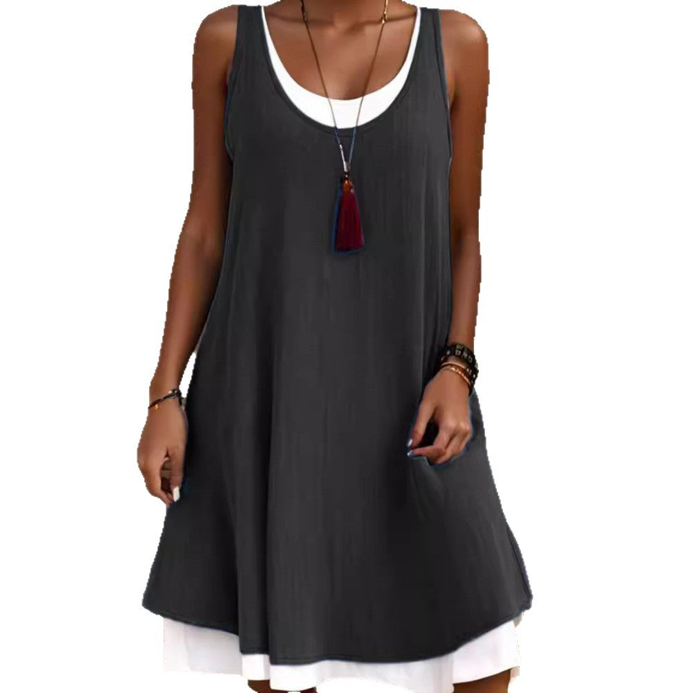 Lightweight ruffled sundress for women Lune London