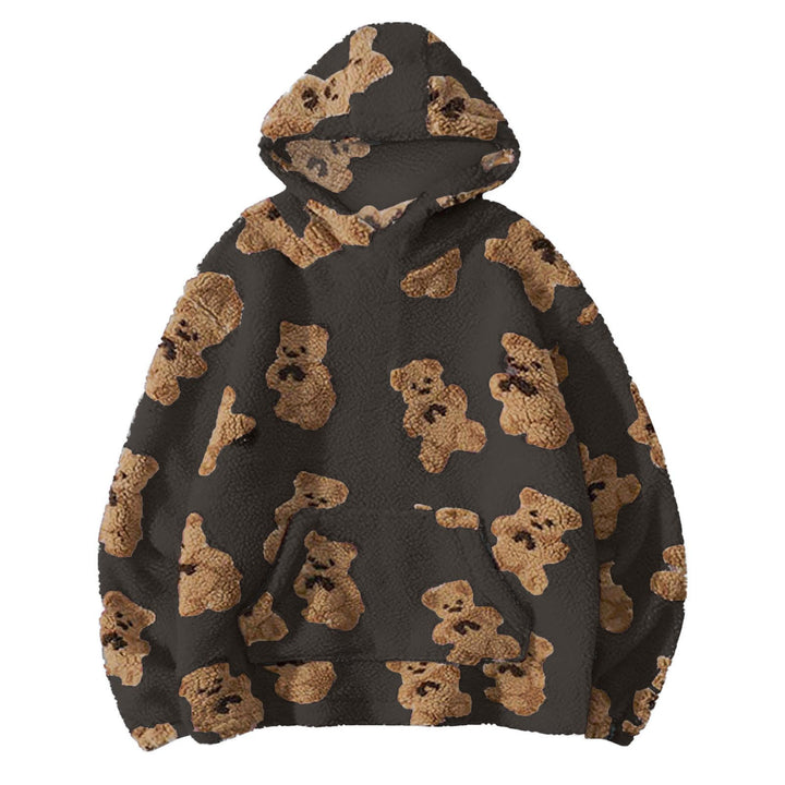 Ladies oversized soft sweatshirt with bear pattern Lune London