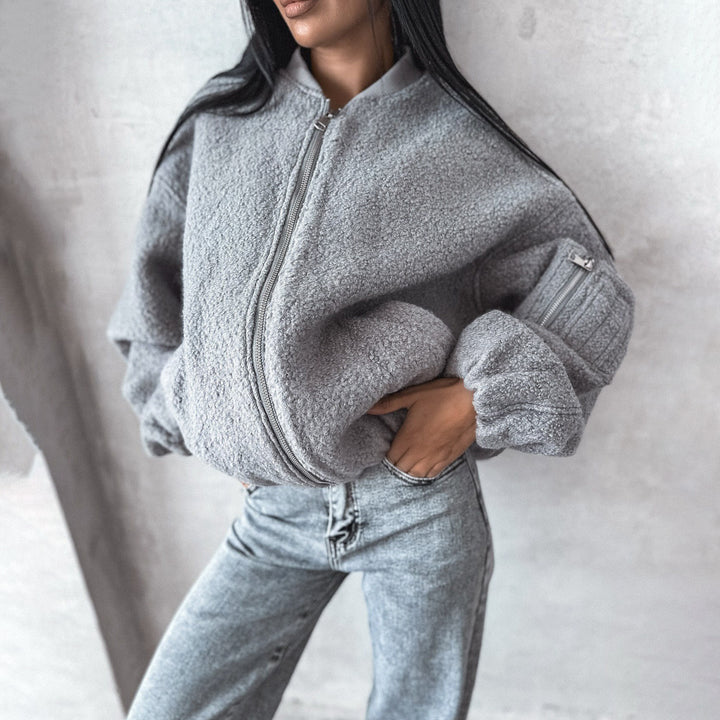 Women fleece jacket with cozy fit Amarae