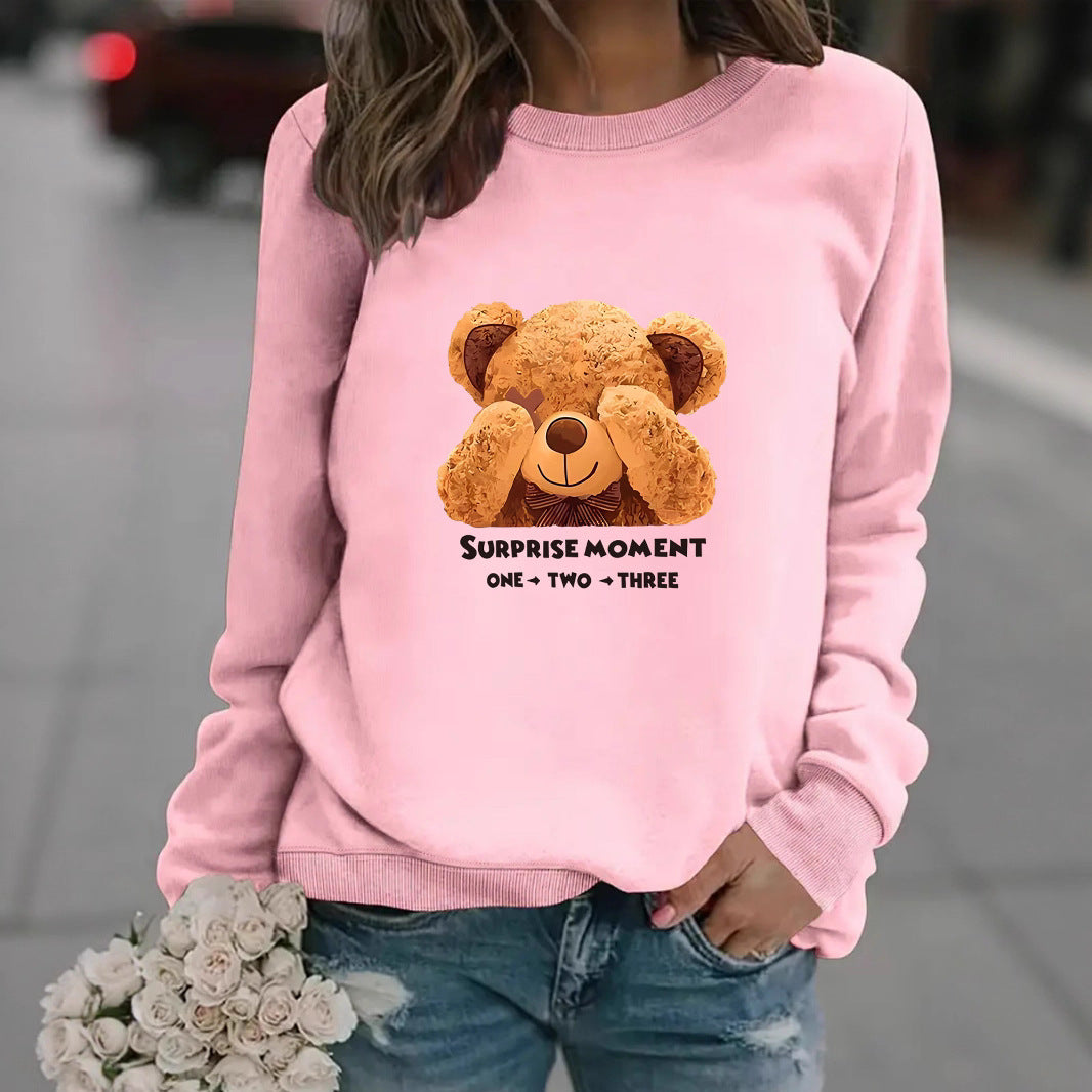 Women Sweatshirt with unique bear motif and entertaining saying Chic & Stil