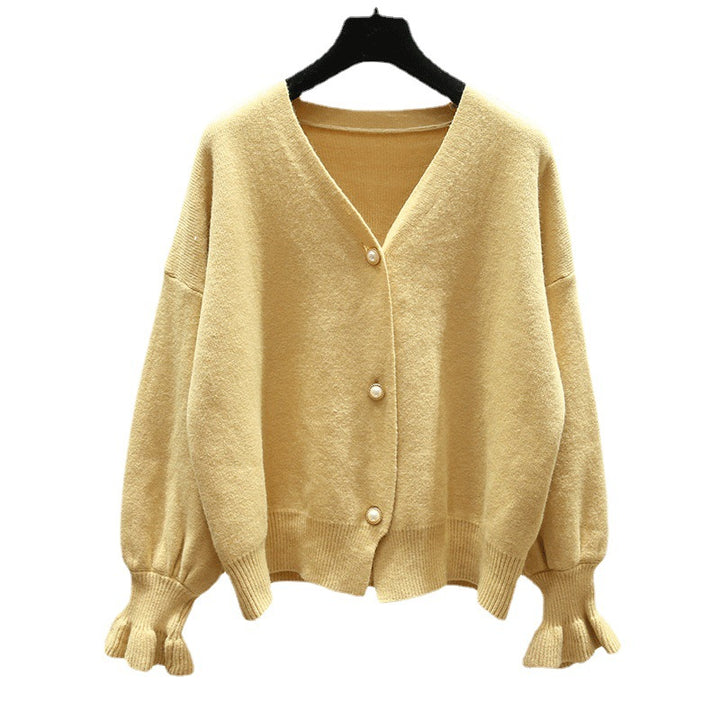 Cardigan pour femme avec des boutons en perles élégants Chic & Stil