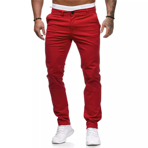 Slim fit chino pants for men with elastic waistband and timeless design Amarae