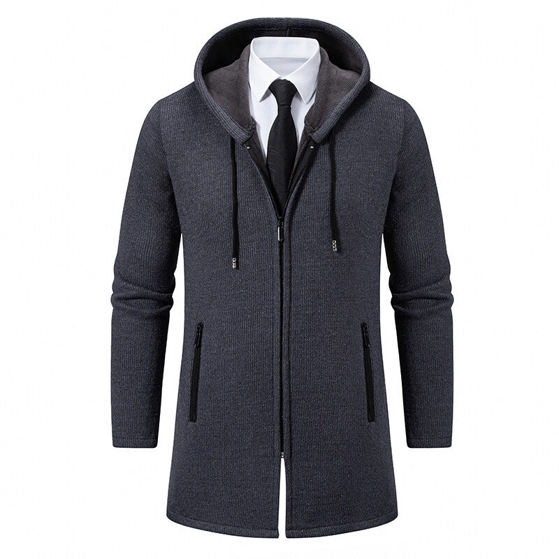 Men's urban jumpsuit in stylish hooded jacket with chic zipper Lune London