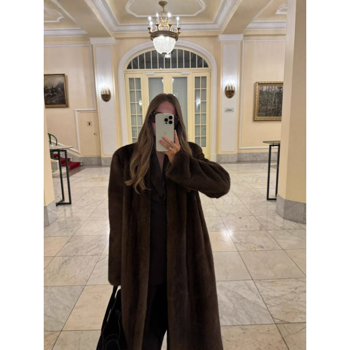 Women Elegant Fleece Coat Amarae