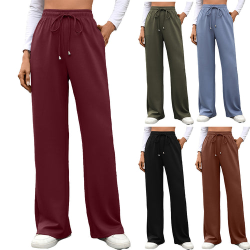 Loose cotton lounge pants for women with elastic waist Amarae