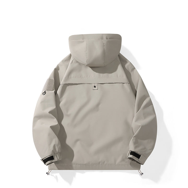 Technical outdoor jacket for women with adjustable hood design and practical pockets Amarae