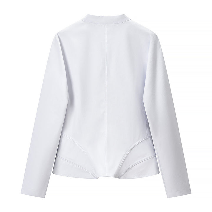 Women Sculptural Corset Blazer with Emphasized Waist and Zipper Amarae