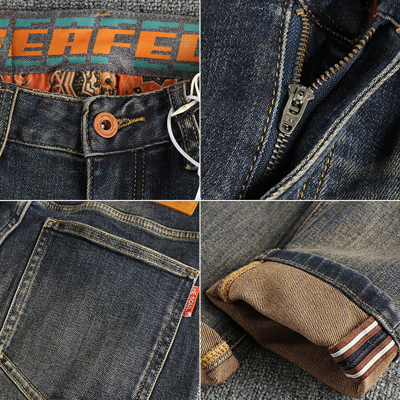 Slim fit jeans for men with a chic and stylish worn casual look