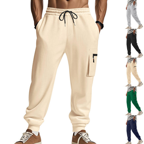Men's cargo pants with practical pockets and elastic waistband Amarae