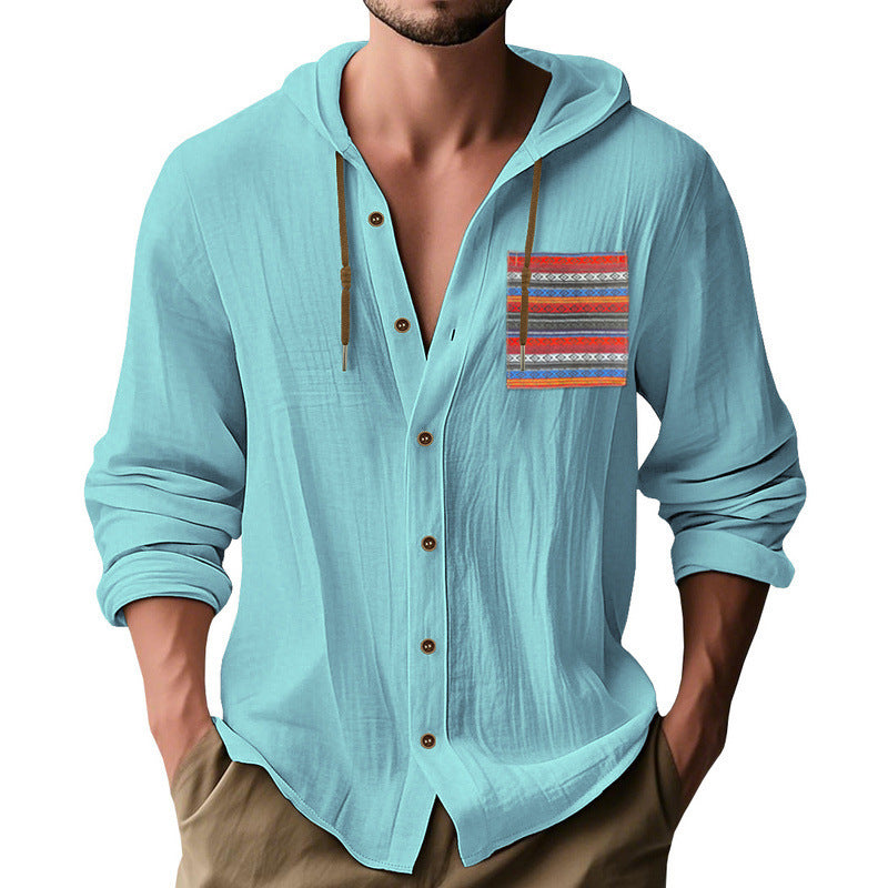 Casual hoodie T-shirt for men with colorful print on the chest Lune London