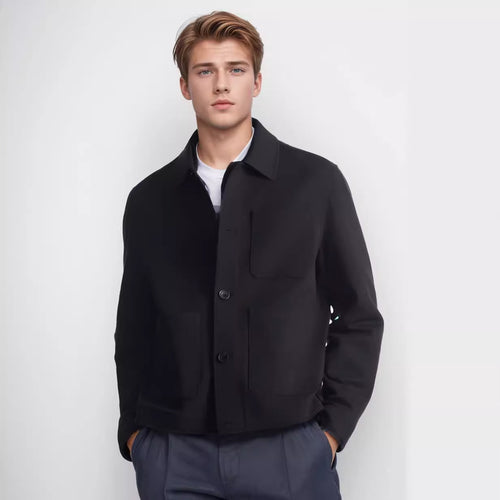 Trendy utility jacket for men with practical pockets Amarae